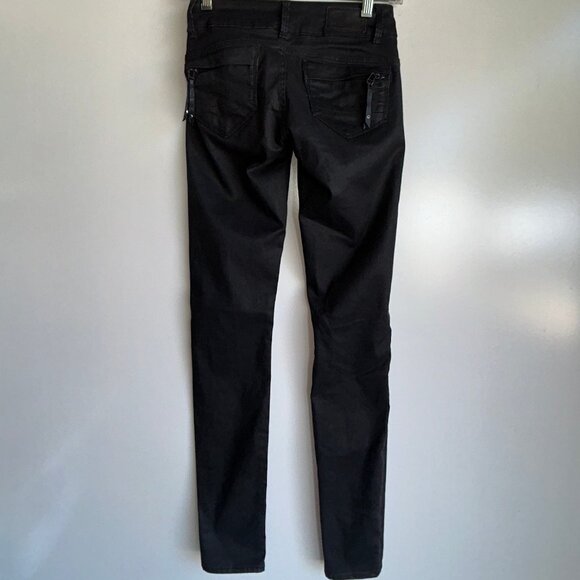 G-STAR RAW Midge Cody Mid Skinny Black Coated Jeans Size 23 ~ EUC - Picture 4 of 12